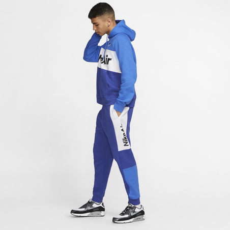 Pantalon survêtement Nike Air Fleece bleu blanc