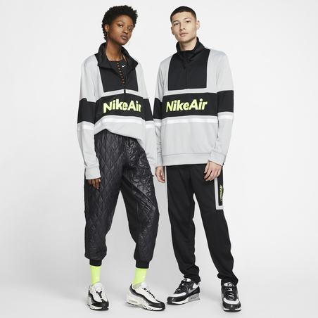 Sweat zippé Nike Air gris jaune