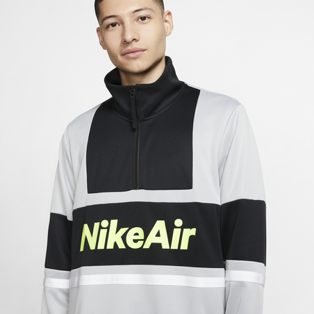 Sweat zippé Nike Air gris jaune