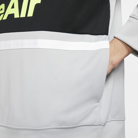 Sweat zippé Nike Air gris jaune