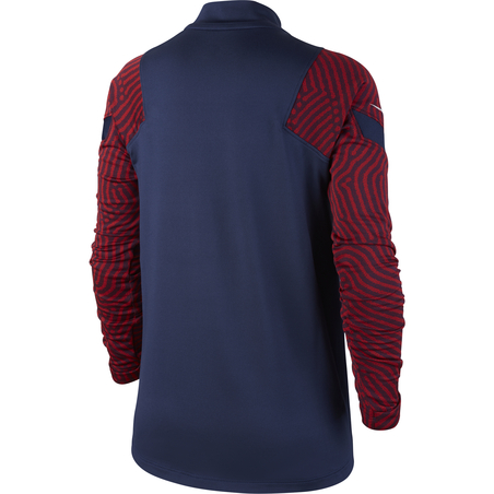 Sweat zippé junior PSG bleu rouge 2020/21