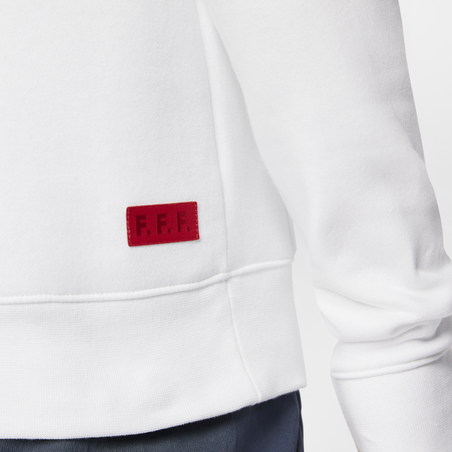 Sweat à capuche Equipe de France GFA Fleece blanc 2020