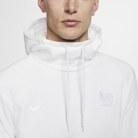 Sweat à capuche Equipe de France GFA Fleece blanc 2020