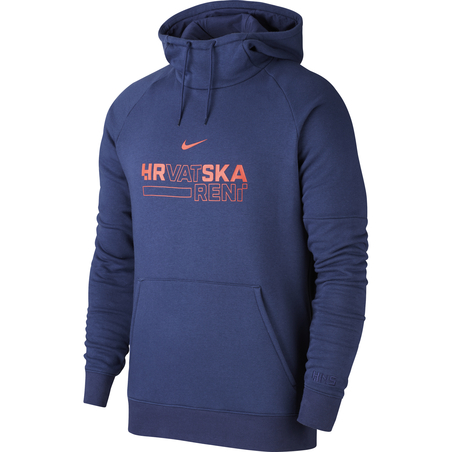 Sweat à capuche Croatie GFA Fleece bleu 2020