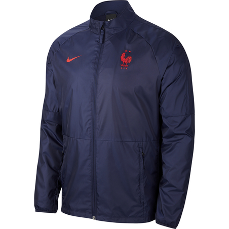Veste imperméable Equipe de France bleu rouge 2020