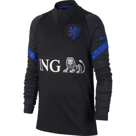 Sweat zippé junior Pays Bas noir bleu 2020
