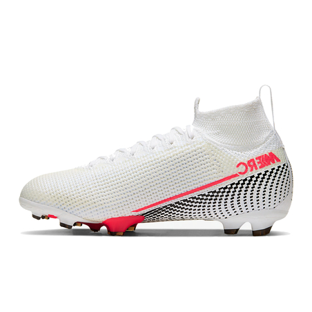 Mercurial Superfly VII junior Elite FG blanc rouge