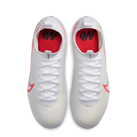 Mercurial Superfly VII junior Elite FG blanc rouge