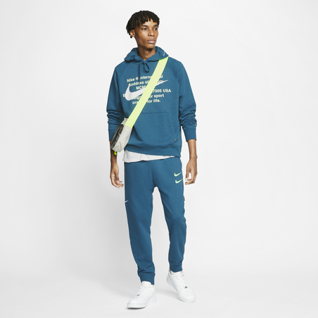 Pantalon survêtement Nike Sportswear Swoosh bleu 2020/21