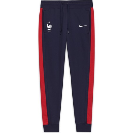 Pantalon survêtement Equipe de France Nike Air Fleece bleu rouge 2020