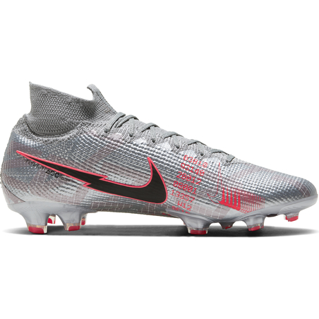 Nike Mercurial Superfly VII Elite FG gris rouge