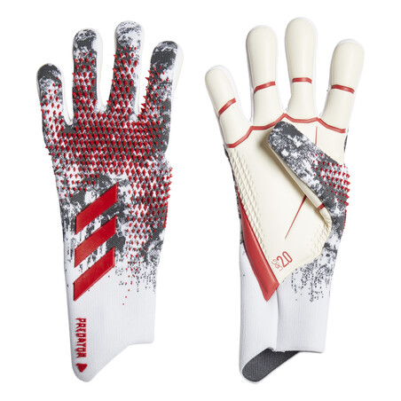 Gants gardien adidas Predator Pro gris rouge