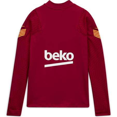 Sweat zippé junior FC Barcelone rouge 2020/21