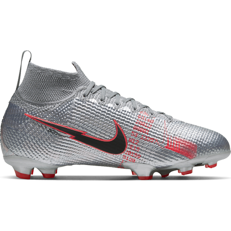 Nike Superfly VII junior Elite FG gris rouge