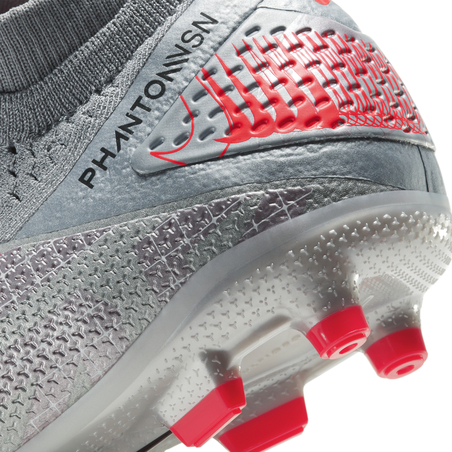 Nike Phantom Vision 2 junior Elite FG/MG gris rouge