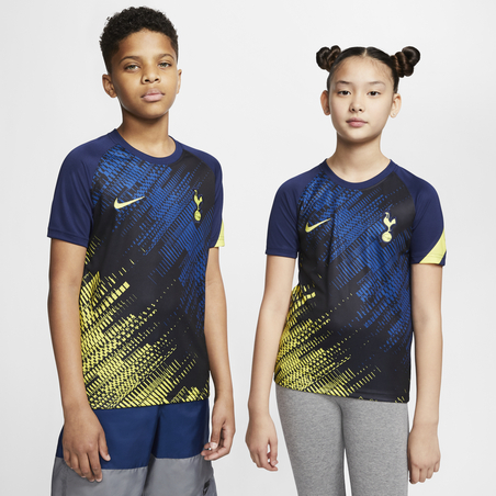 Maillot avant match junior Tottenham graphic bleu 2020/21