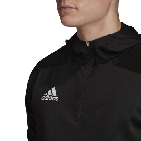 Sweat zippé entraînement adidas noir