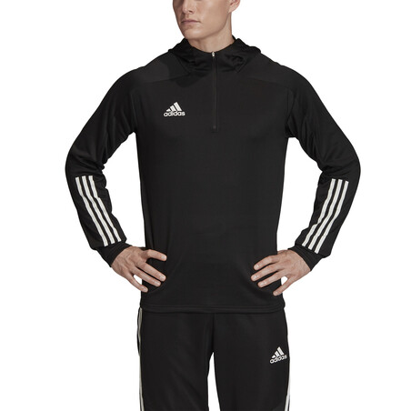 Sweat zippé entraînement adidas noir