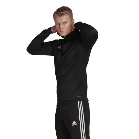 Sweat zippé entraînement adidas noir