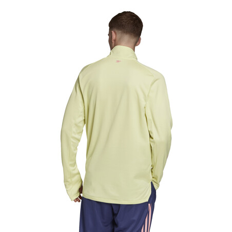 Sweat col montant Arsenal jaune 2020/21