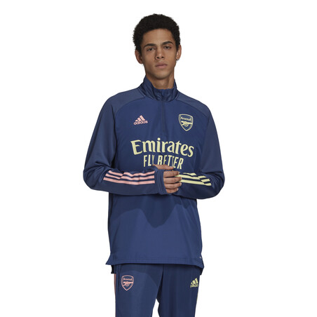 Sweat col montant Arsenal bleu 2020/21