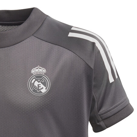 Maillot entraînement junior Real Madrid gris rose 2020/21