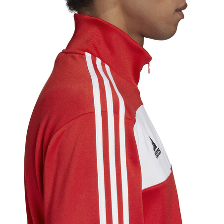 Veste survêtement Manchester United rouge blanc 2020/21
