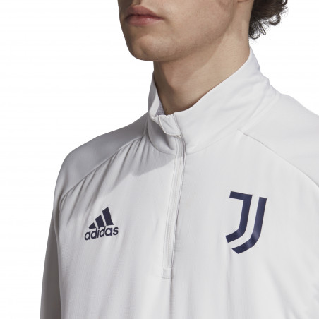 Sweat zippé col montant Juventus blanc 2020/21
