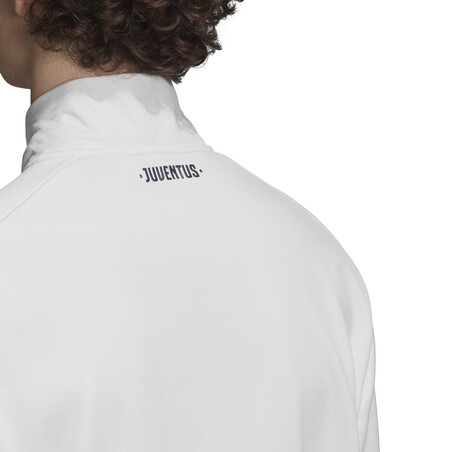 Sweat zippé col montant Juventus blanc 2020/21