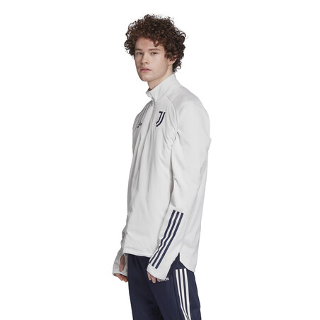 Sweat zippé col montant Juventus blanc 2020/21