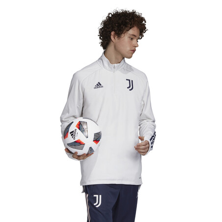 Sweat zippé col montant Juventus blanc 2020/21