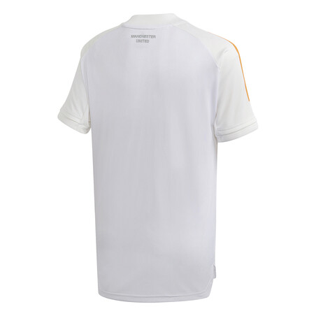 Maillot entraînement junior Manchester United blanc orange 2020/21