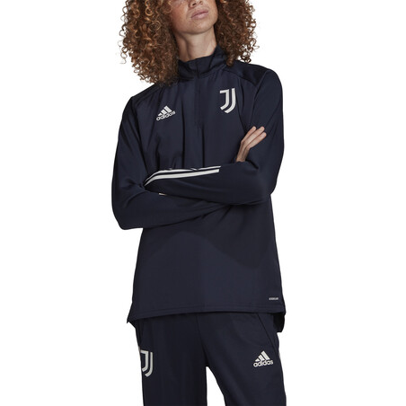 Sweat zippé col montant Juventus bleu foncé 2020/21