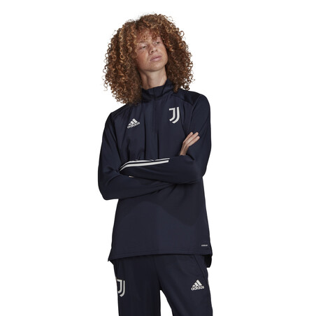 Sweat zippé col montant Juventus bleu foncé 2020/21