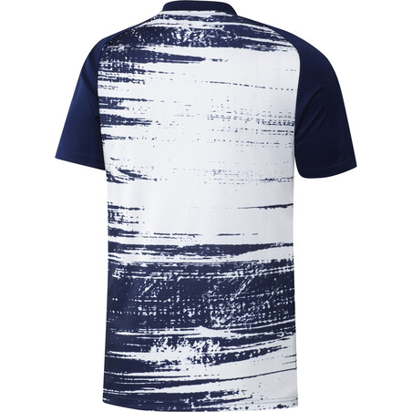 Maillot avant match Real Madrid blanc bleu 2020/21
