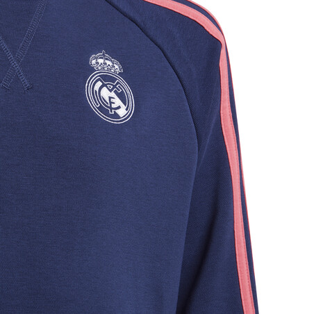 Sweat junior Real Madrid bleu rose 2020/21