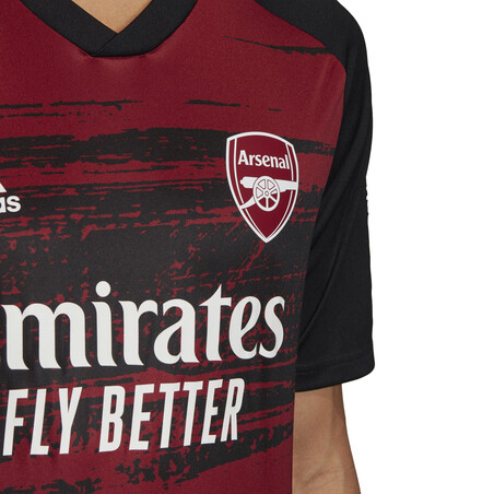 Maillot avant match Arsenal noir rouge 2020/21