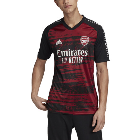 Maillot avant match Arsenal noir rouge 2020/21