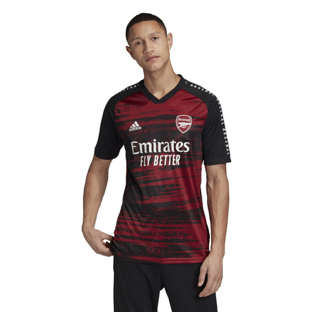 Maillot avant match Arsenal noir rouge 2020/21