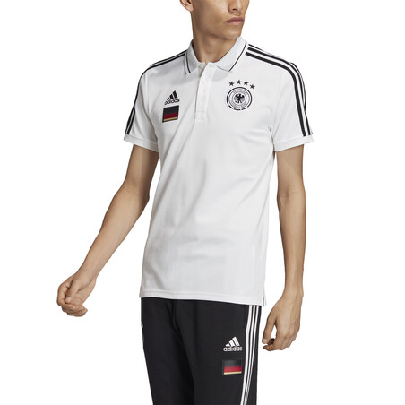 Polo Allemagne 3S blanc noir 2020