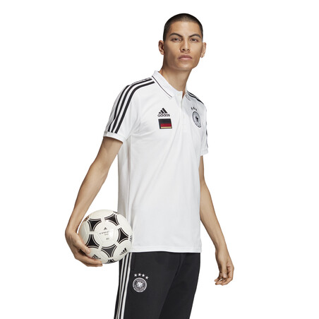 Polo Allemagne 3S blanc noir 2020