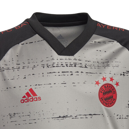 Maillot avant match junior Bayern Munich gris 2020/21