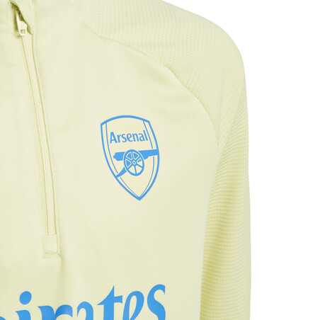 Sweat zippé junior Arsenal jaune 2020/21