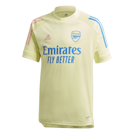 Maillot entraînement junior Arsenal jaune 2020/21