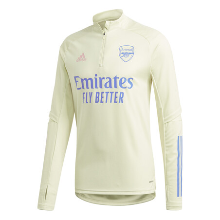 Sweat zippé Arsenal jaune 2020/21