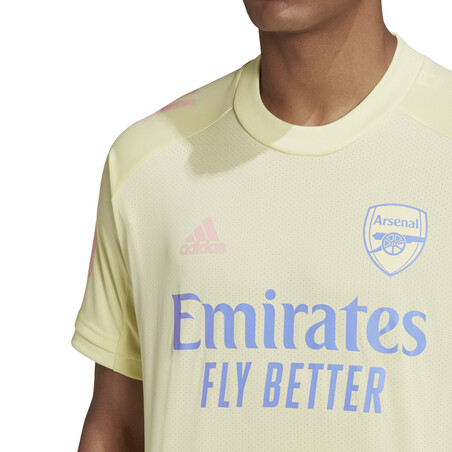 Maillot entraînement Arsenal jaune 2020/21