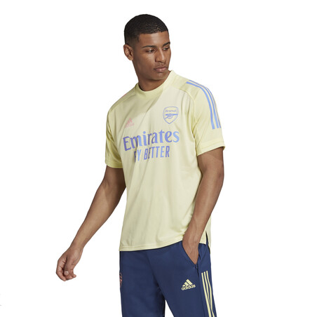 Maillot entraînement Arsenal jaune 2020/21