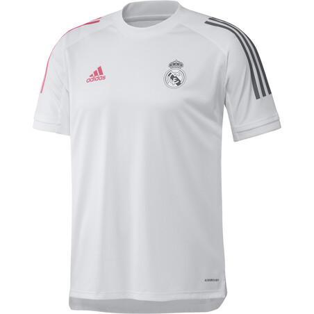 Maillot entraînement Real Madrid blanc rose 2020/21