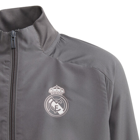 Veste survêtement junior Real Madrid gris rose 2020/21