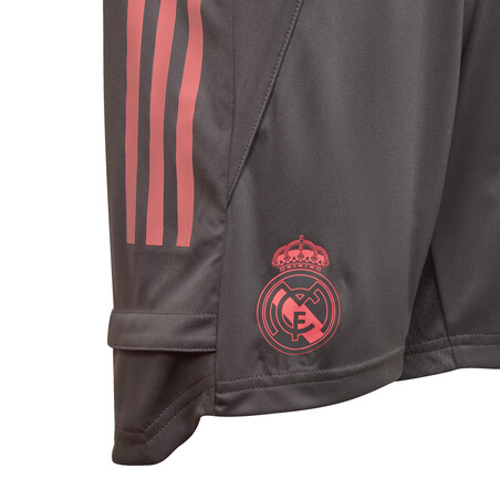 Short entraînement junior Real Madrid gris rose 2020/21